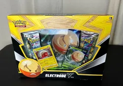 Pokemon Hisuian Electrode V Box TCG Sealed - Image 1