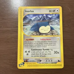 2003 Pokemon e-Reader E-Series Snorlax Skyridge 51/144 Rare Non-Holo - Image 1