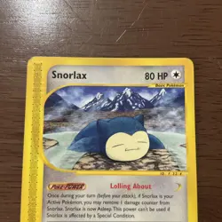 2003 Pokemon e-Reader E-Series Snorlax Skyridge 51/144 Rare Non-Holo - Image 3
