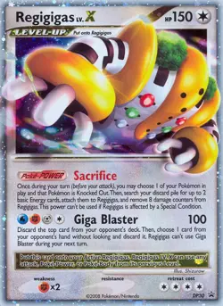 Pokemon Regigigas LV.X (DP30/56) DP Black Star Promos MP HOLO - Image 1