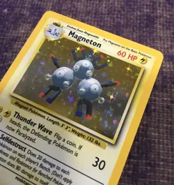 Pokemon TCG Magneton Base Set 9/102 Holo Unlimited Holo Rare 1999 - Image 4