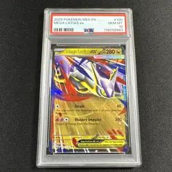 Mega Latias ex 100/132 Pokemon Mega Evolutions Double Black Star PSA 10 GEM MINT - Image 1