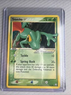 2004 Pokemon Ex Team Rocket Returns Gold Star Treecko 109/109 - Image 1