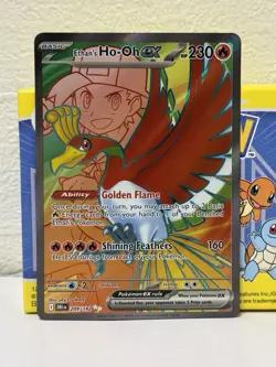 Ethan's Ho-Oh ex Ultra Rare Pokemon TCG Destined Rivals 209/182 - Image 1