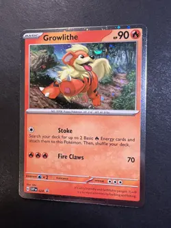 Pokemon Paldea Evolved Growlithe SVP 024 Black Star Promo Cosmos Holo Rare NM/M - Image 1