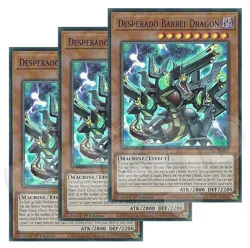 Yugioh Desperado Barrel Dragon x 3 1st Edition Ultra Rare Purple NM - Free Holo - Image 1