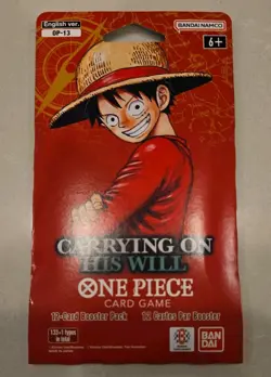 One Piece TCG Carrying On His Will Sleeved Booster Pack Sealed(English)! - Image 1