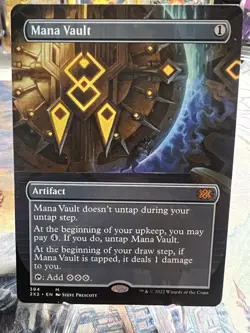 Magic the Gathering Mana Vault Borderless Non-Foil Card Double Masters 2022 - Image 1