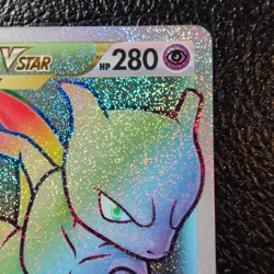 Mewtwo VSTAR 79/78 GO Rainbow Secret Rare Full Art Hyper Pokemon Near Mint NM - Image 4