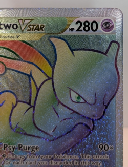 Mewtwo VSTAR 79/78 GO Rainbow Secret Rare Full Art Hyper Pokemon Near Mint NM - Image 3