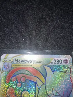 Mewtwo VSTAR 79/78 Rainbow Secret Rare Full Art Pokemon NM grade worthy!! - Image 3