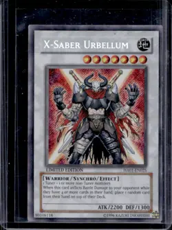 2009 Yu-Gi-Oh! Hidden Arsenal Limited Edition X-Saber Urbellum #HA01-EN025 - Image 1