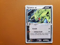Tyranitar ex Swirl 17/17 Pop Series 1 2004 Holo Rare Pokemon Card TCG LP/MP - Image 1