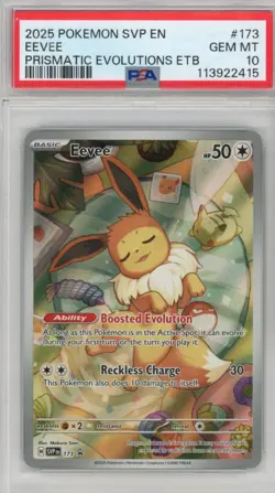 PSA GEM MINT 10 Eevee 173 Sv: Scarlet & Violet Promo Cards Holo - Image 1