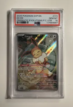 Eevee 173 Sv: Scarlet & Violet Pokemon Center Stamped Promo Cards Holo PSA 10 - Image 1