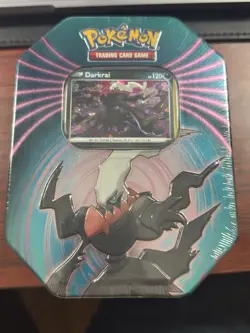 Pokemon TCG Mighty Mysterious Tin [ Darkrai Card Pack ] Sealed 820650809859 - Image 1