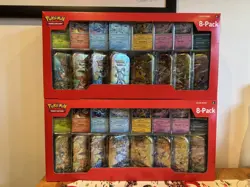 2 x Pokemon TCG: Prismatic Evolutions Costco Mini Tins 8 Pack - New & Sealed 🚀 - Image 1
