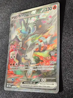 Pokemon Card Reshiram ex 166/086 White Flare SIR FA Rare Holo NM 2025 - Image 5