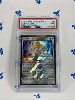 2018 Pokemon Sun Moon Celestial Storm Jirachi Holo #97 PSA 9 - Image 1