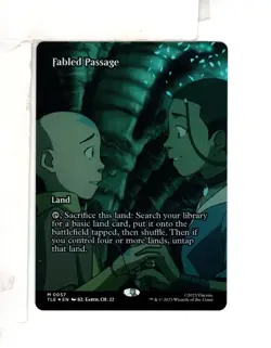 MTG SkeenAB Fabled Passage BORDERLESS FOIL from TLE. NM. - Image 1