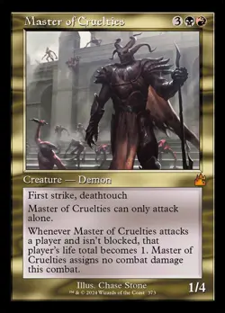 1 x Master of Cruelties - Retro Frame - Ravnica Remastered - NM-Mint - MTG - Image 1