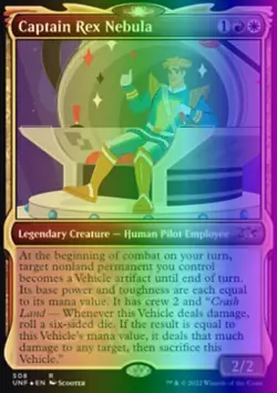 MTG Magic the Gathering Captain Rex Nebula (508/654) Unfinity NM FOIL - Image 1