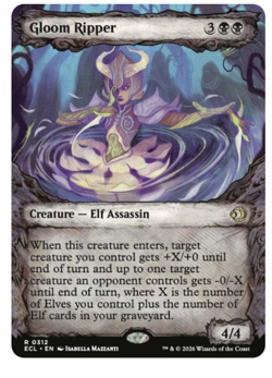 Gloom Ripper - Showcase Lorwyn Eclipsed MTG - Image 1
