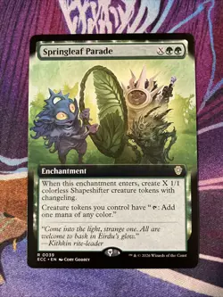 Springleaf Parade (Extended Art) MTG: Commander: Lorwyn Eclipsed - Image 1