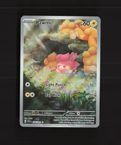 Pawmi 226/091 SV Paldean Fates Full Art Ultra Rare Holo Pokemon Card NM - Image 1