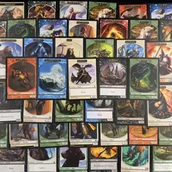 MTG Magic the Gathering 100 Random Assorted Token Card Lot Great Variety Angel - Image 1