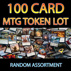 100 MTG Magic The Gathering Cards - Token Lot - Random Assortment - Image 1
