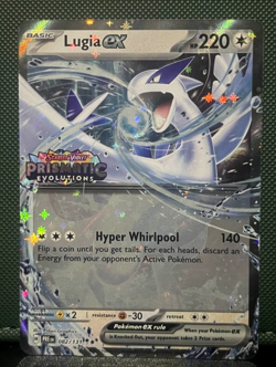 Lugia ex 082/131 Double Rare Prismatic Evolution Stamped Pokemon Card NM + JUMBO - Image 1
