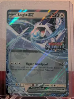 LUGIA ex 082/131 Prismatic Evolutions Stamped Pokemon Card TCG Near Mint - Image 1