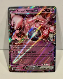 Team Rocket's Mewtwo ex SVP 205 - Pokemon Scarlet & Violet Black Star Promo NM - Image 1