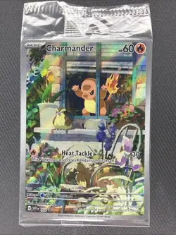 Pokemon TCG Charmander SVP044 Promo Holo SEALED Obsidian Flames ETB Black Star - Image 1