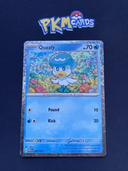 Pokemon TCG Quaxly Mcdonald's 2023 003/015 Holo LP. - Image 1
