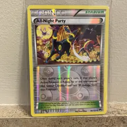 All-Night Party 96/122 Reverse Holo Uncommon XY BREAKpoint Pokemon Umbreon LP - Image 1