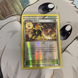 All-Night Party 96/122 Reverse Holo Uncommon XY BREAKpoint Pokemon Umbreon LP - Image 3