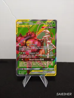 Pokemon TCG Pheromosa & Buzzwole GX Tag Team 191/214 Unbroken Bond NM - Image 1