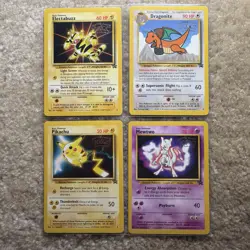 Pokemon 1999 The First Movie Black Star Promo Card Set Of 4 Complete Set - Image 1