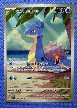 Pokemon TCG Misty's Lapras Destined Rivals 194/182 Rare Special Full Art - Image 1