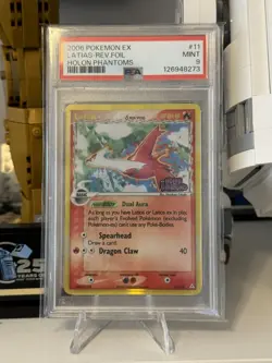PSA 9 Mint 2006 POKEMON EX HOLON PHANTOMS #11 LATIAS REVERSE HOLO FOIL RARE - Image 1
