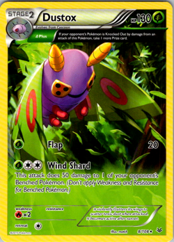 Dustox - 8/108 - Rare - Pokemon XY Roaring Skies - Pokemon Card - LP - Image 1
