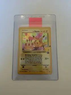 Birthday Pikachu Holo 24 Celebrations Classic Collection Pokemon 2021 NM - Image 3
