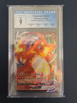 Charizard VMAX 020/189 SWSH03: Darkness Ablaze Holo Pokemon Card CGC MINT 9 - Image 1
