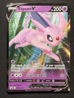 Espeon V SWSH201 Sword & Shield Black Star Promo Holo Pokemon Card NM #1 - Image 1