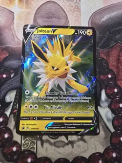 Jolteon V SWSH151 Sword & Shield Black Star Promo Holo Pokemon TCG - NM - Image 1