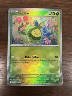 Budew (Poke Ball Pattern) 004/131 SV: Prismatic Evolutions Holo Pokemon TCG - Image 1