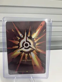 Fury Rune 7a/298 OGN-Riftbound Origins Alt Art English Rune Card - Image 1