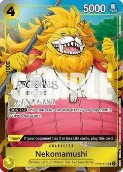 One Piece TCG Nekomamushi OP06-110 (Online Regional 2024) [Finalist] - Image 1